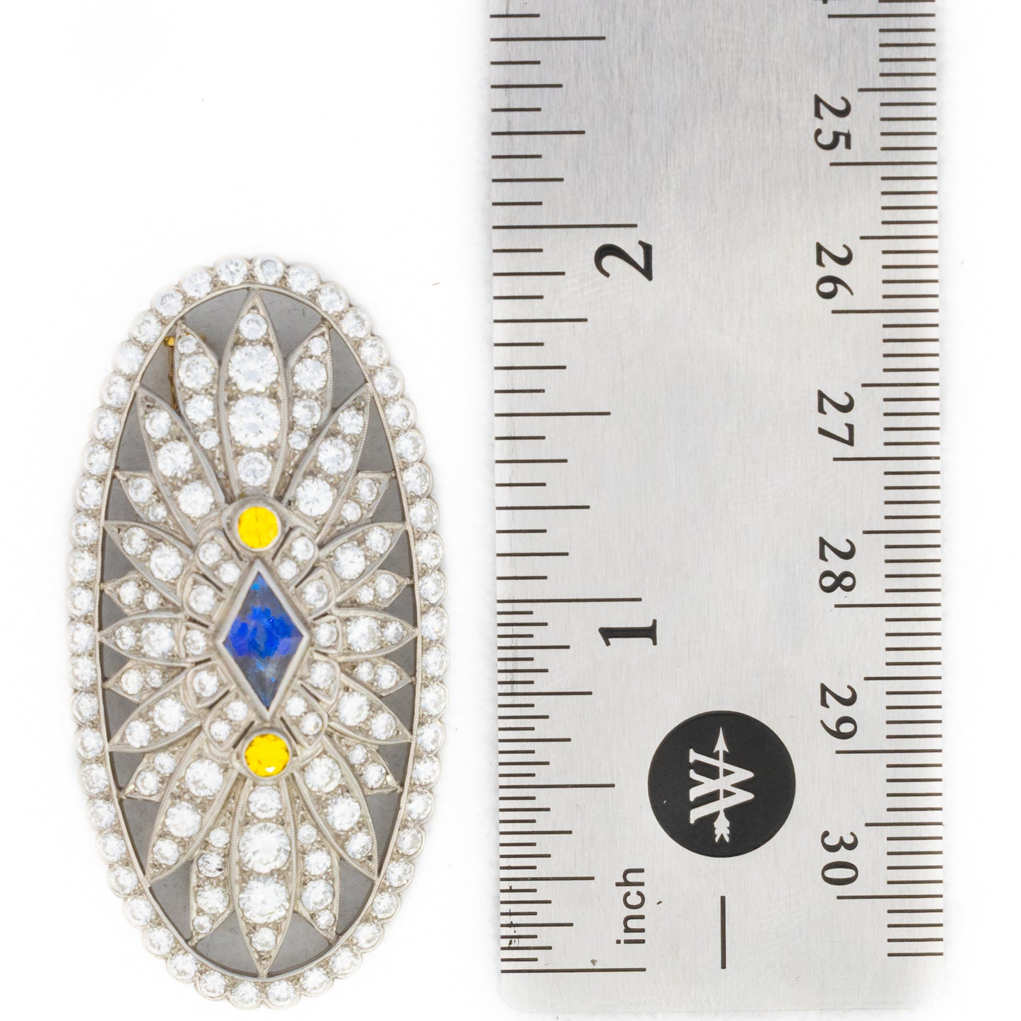 Art Deco Sapphire and Diamond Brooch