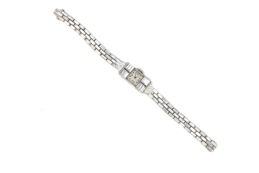 Harry Winston Platinum Diamond Cocktail Watch with Audemars Piguet Movement