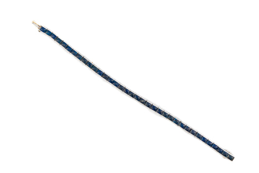 Sapphire Half Bezel Tennis Bracelet