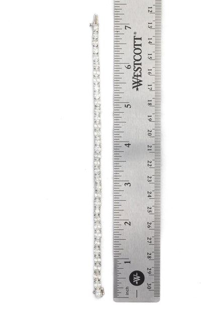 East West Oval Cut Diamond Tennis Bracelet