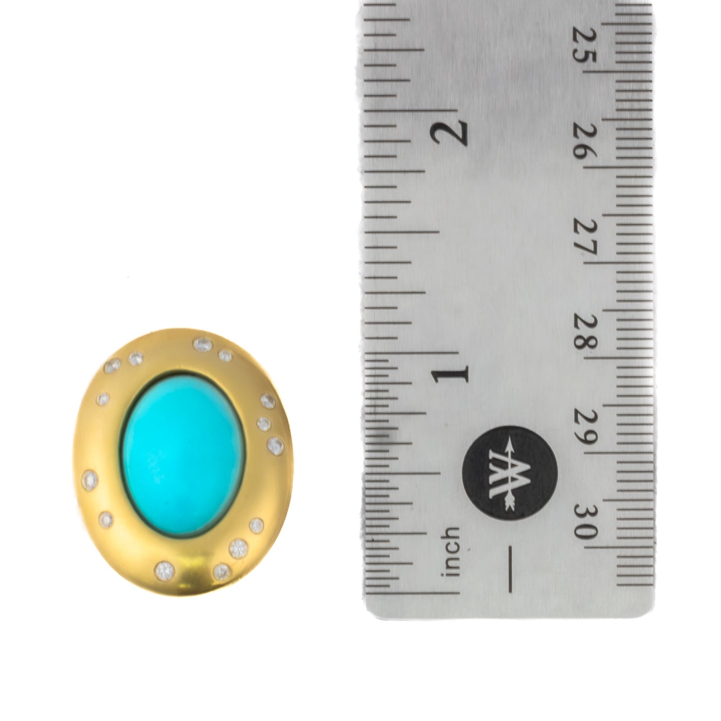 Angela Cummings for Tiffany & Co. Turquoise and Diamond Oval Earrings