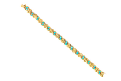 Van Cleef & Arpels Turquoise Rope Motif Bracelet