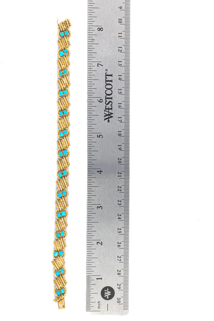 Van Cleef & Arpels Turquoise Rope Motif Bracelet
