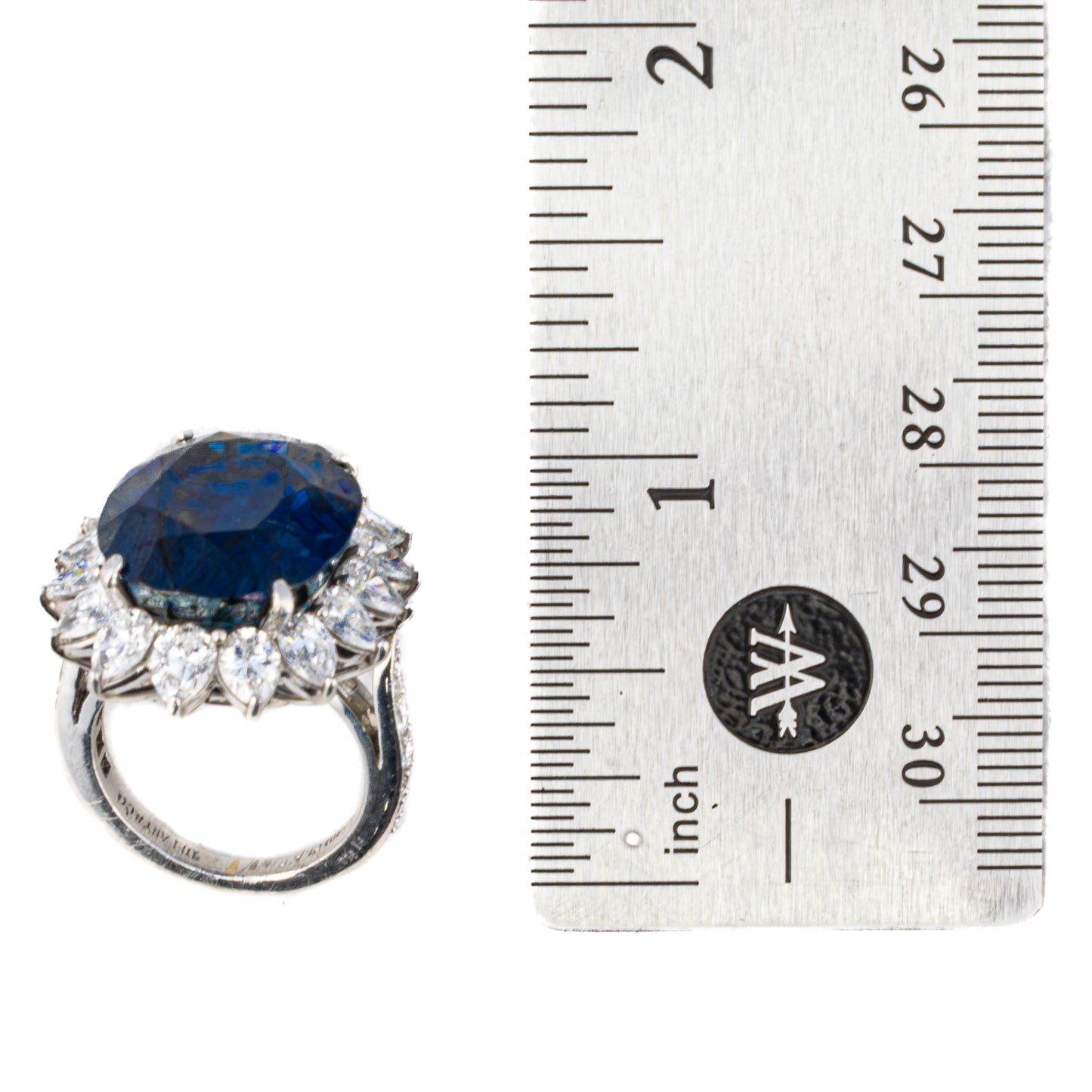 Tiffany & Co. Oval Sapphire and Diamond Ring