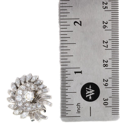 Radiant Diamond Cluster Earrings