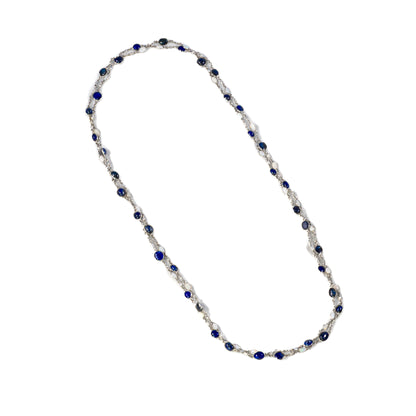 Sapphire & Opal Diamond By The Yard Necklace
