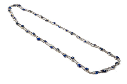Sapphire & Opal Diamond By The Yard Necklace
