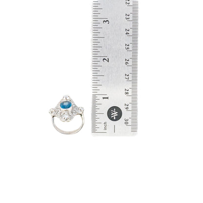 Art Deco Diamond and Sapphire Ring