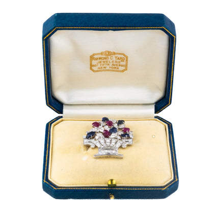 Raymond Yard Art Deco Tutti Frutti Brooch