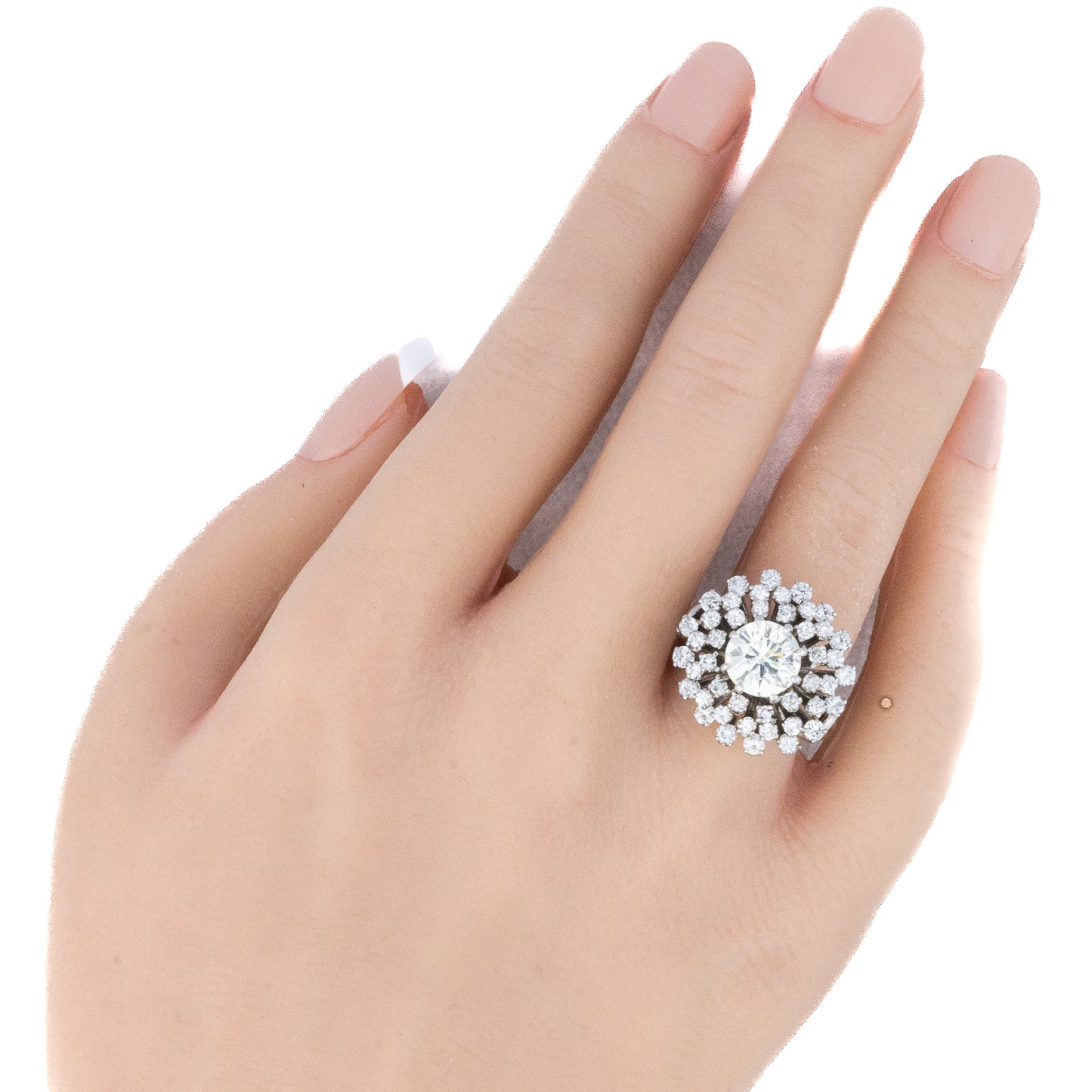 Brilliant Cut Diamond Multi Halo Cluster