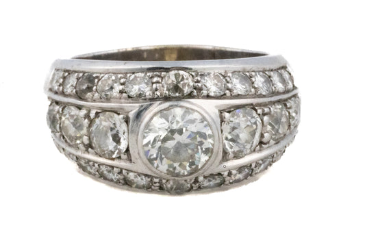 Old Mine Cut Diamond Dome Band