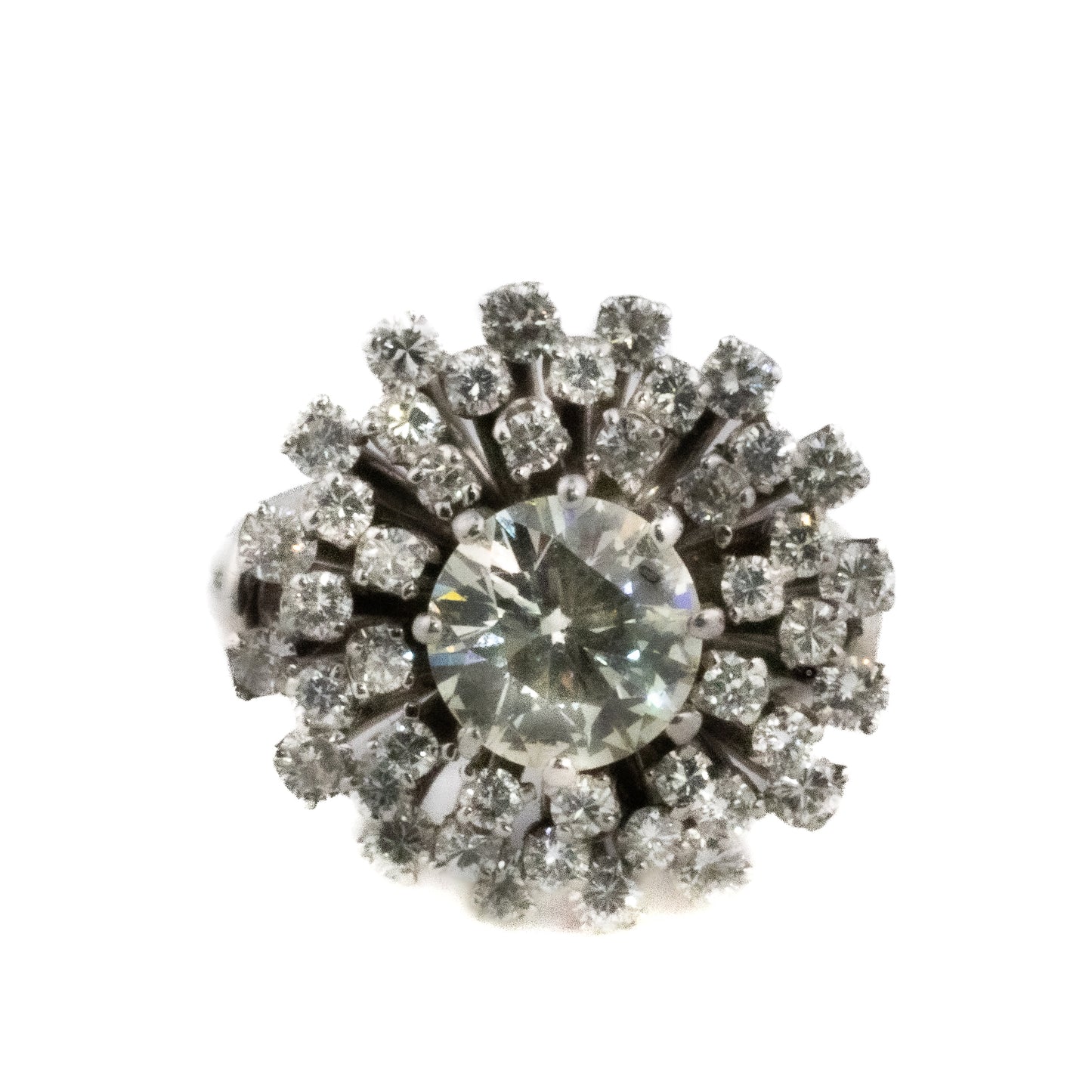 Brilliant Cut Diamond Multi Halo Cluster