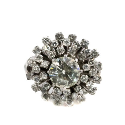 Brilliant Cut Diamond Multi Halo Cluster