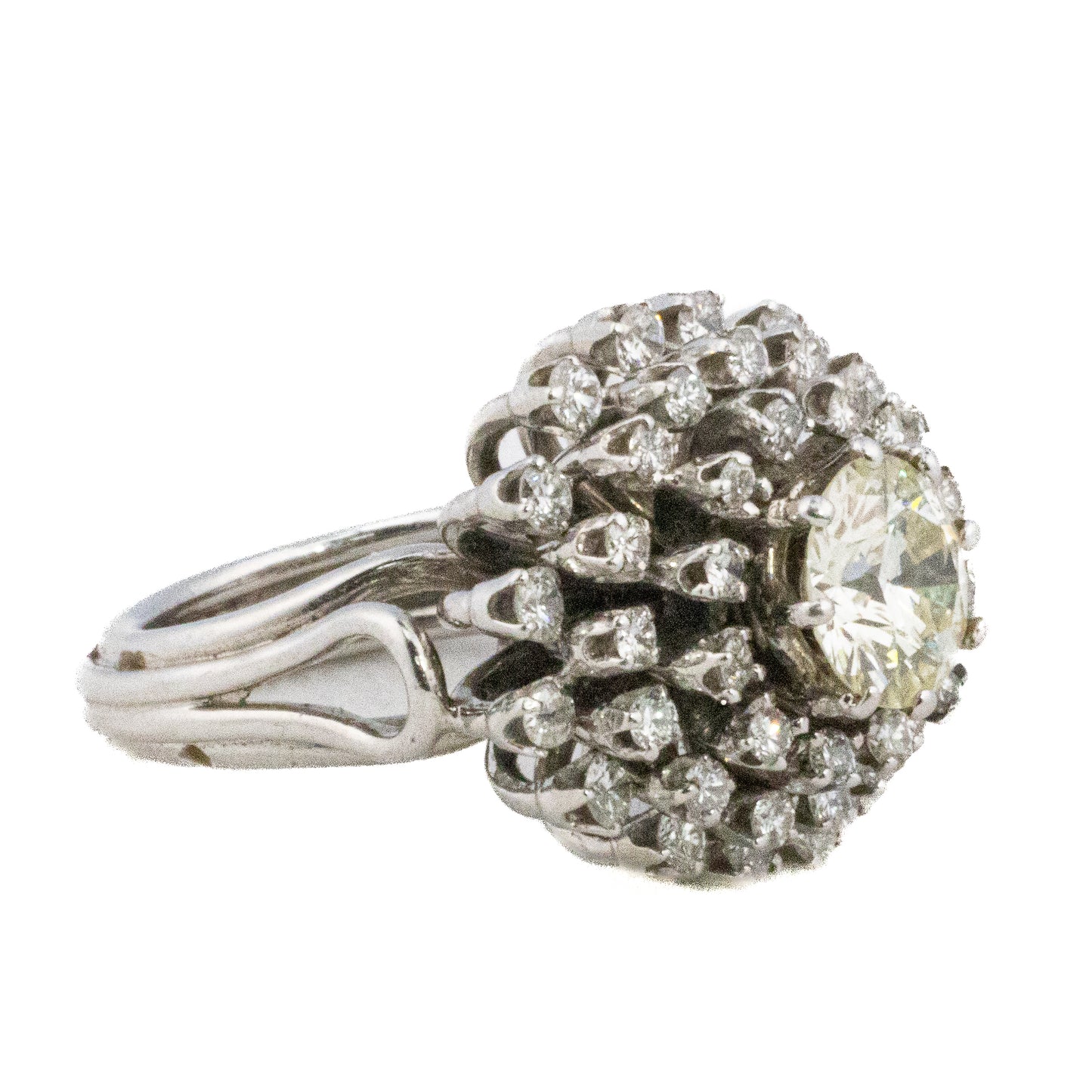 Brilliant Cut Diamond Multi Halo Cluster