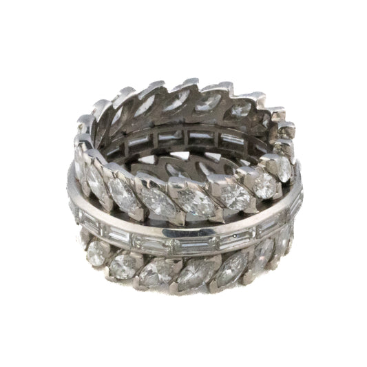 Marquise and Baguette Diamond Eternity Band