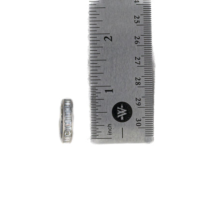 Art Deco Platinum Baguette Diamond Eternity Band Ring