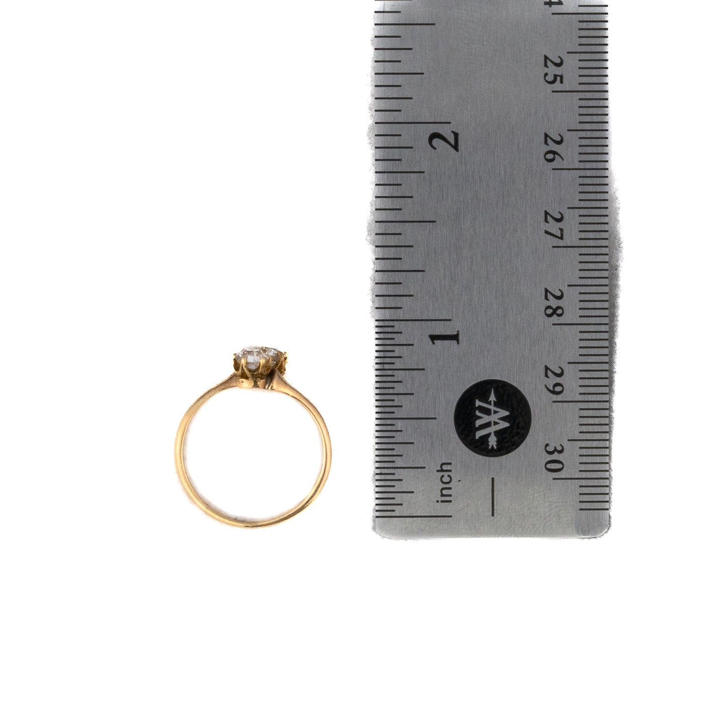 14K Rose Gold Two-Stone Bypass Diamond Ring