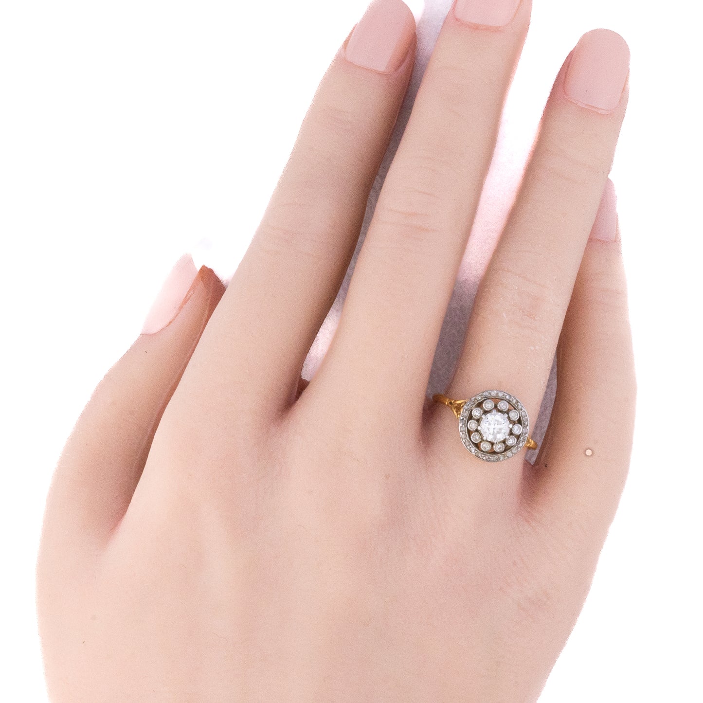 Antique Cluster Diamond Ring