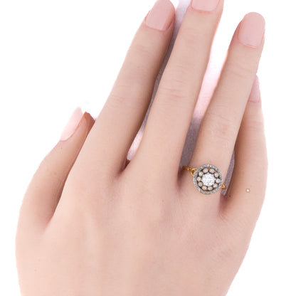 Antique Cluster Diamond Ring