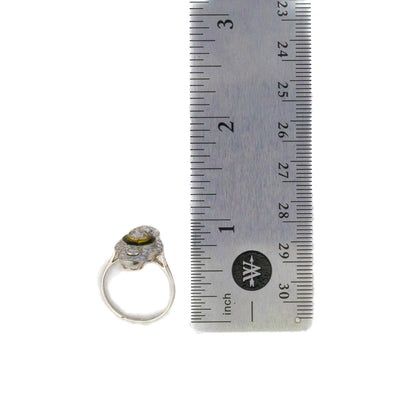 Art Deco Diamond and Black Onyx Ring