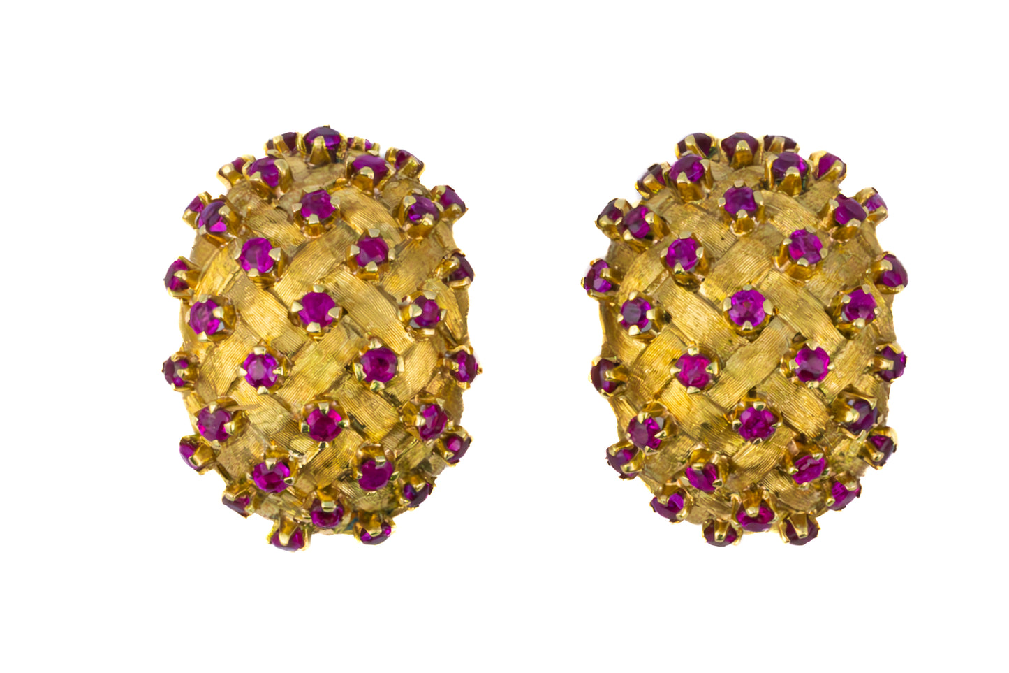 Tiffany & Co. Woven Ruby Earrings