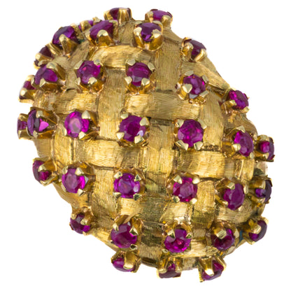 Tiffany & Co. Woven Ruby Earrings