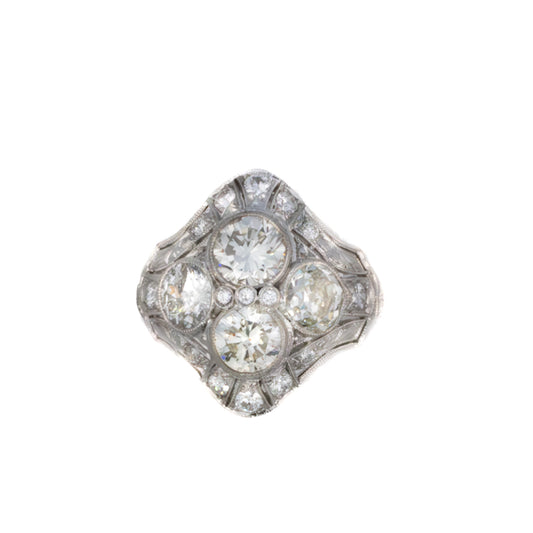Art Deco Brilliant Cut Diamond Ring