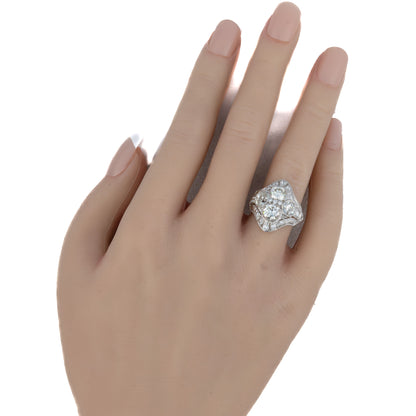 Art Deco Brilliant Cut Diamond Ring