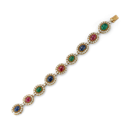 Van Cleef and Arpels Multigem Necklace and Bracelet Set