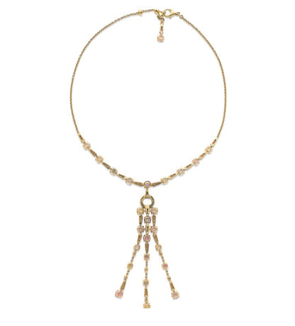 Bulgari Multicolored Sapphire and Diamond Fringe Necklace