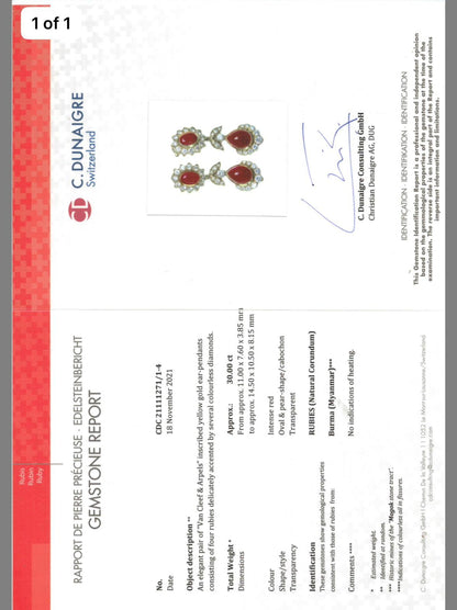 Van Cleef and Arpels Natural Burma Ruby Earrings